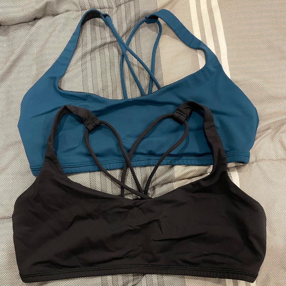 Two Lululemon Free to Be Sports Bras sz.8